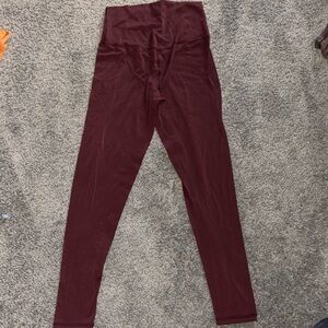 Offline by Aerie Real Me High Waisted Legging - Burgundy